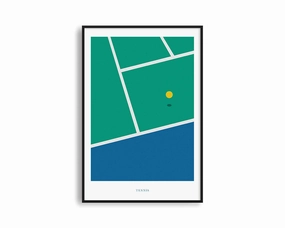 Poster Hub - Graphic Tennisnordic style wall decor