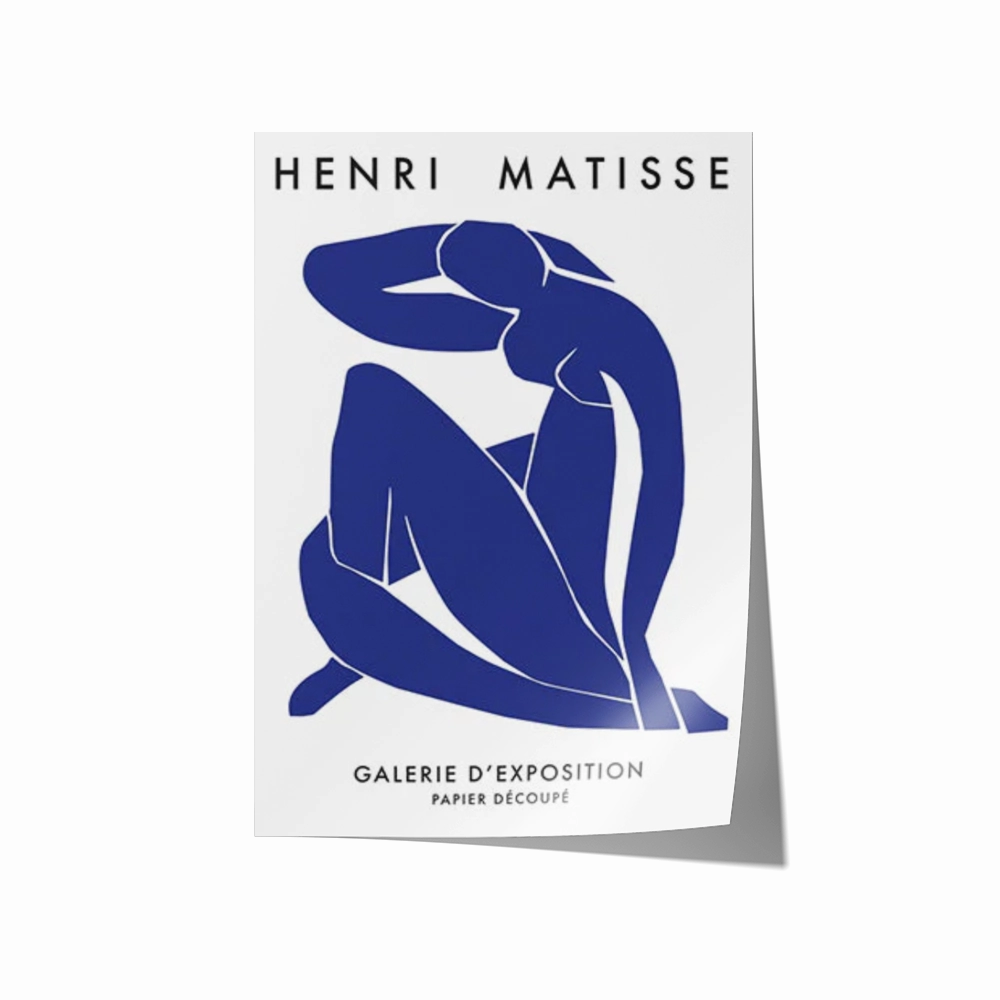 Poster Hub - Henri Mattisse Bleue Art Framed