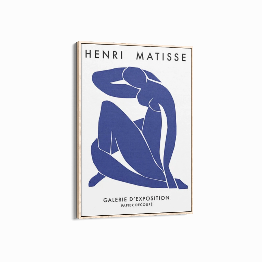 Poster Hub - Henri Mattisse Bleue Art Framed