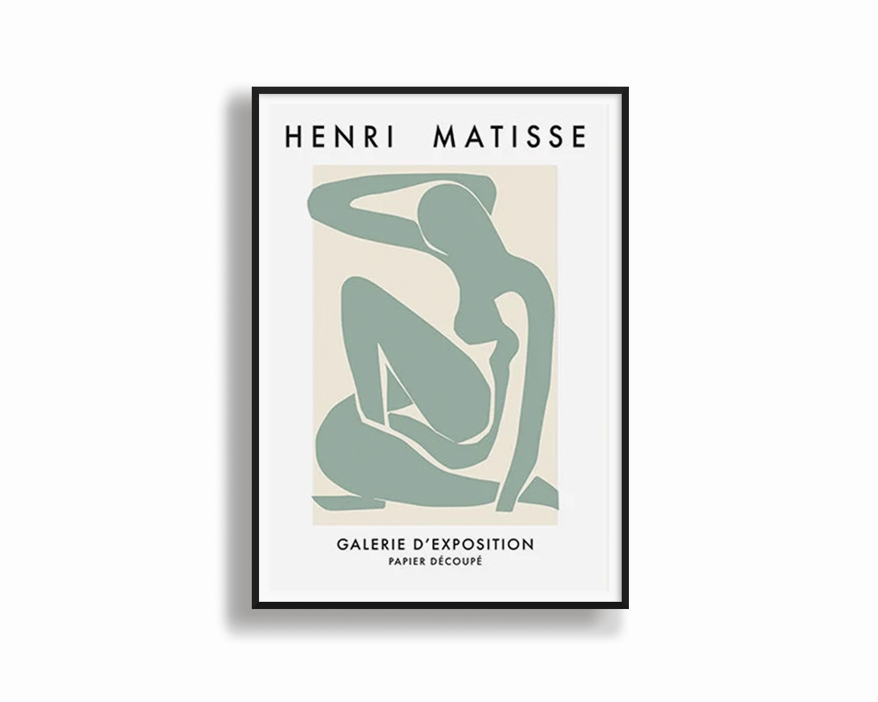 Poster Hub - Henri Mattisse Verte Art Framednordic style wall decor