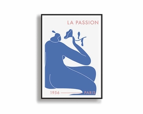 Poster Hub - La Passion Art Framedmodern abstract painting decor