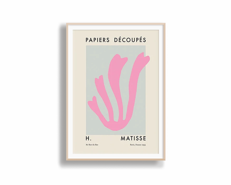 Poster Hub - Matisse Cutout Pink