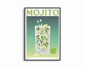 Poster Hub - Mojito Drinknordic style wall decor