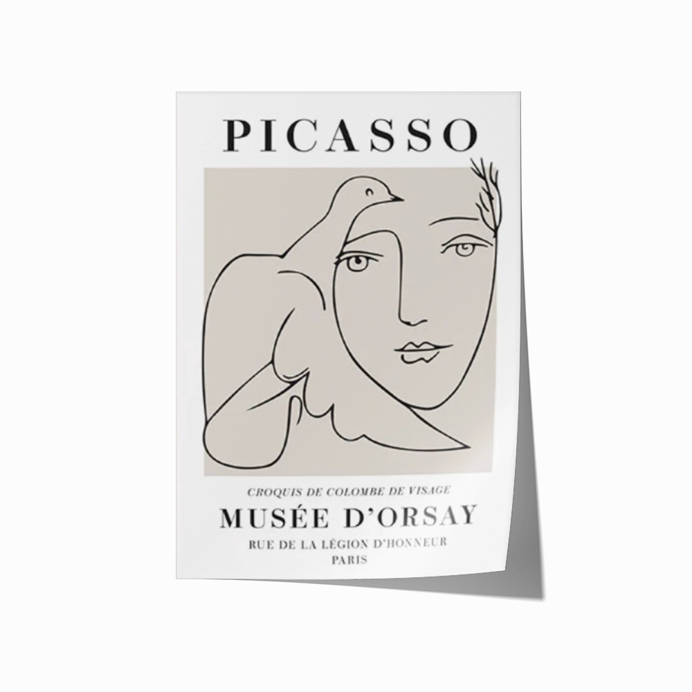 Poster Hub - Picasso Croquis Art Framed