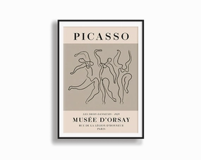 Poster Hub - Picasso Three Dancersmodern abstract painting decor