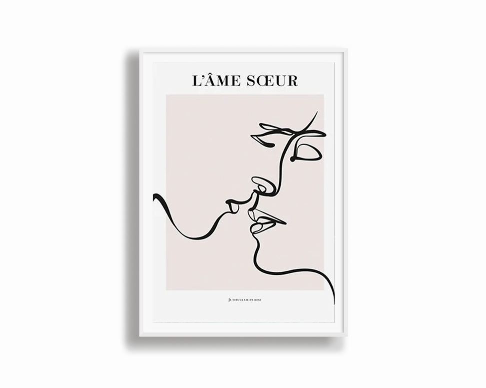 Poster Hub - Soulmate Art Framed