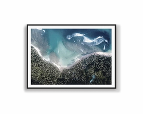 Poster Hub - The Beach Art Framedmodern abstract painting decor