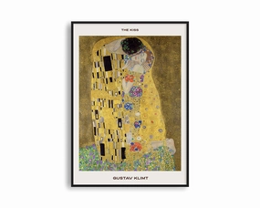 Poster Hub - The Kiss by Gustav Klimtmodern abstract painting decor