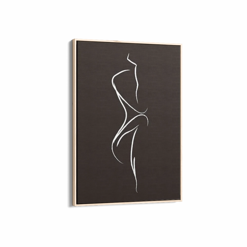 Poster Hub - Thinking Line Art Framed