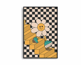 Poster Hub - Walking Flowermodern abstract painting decor