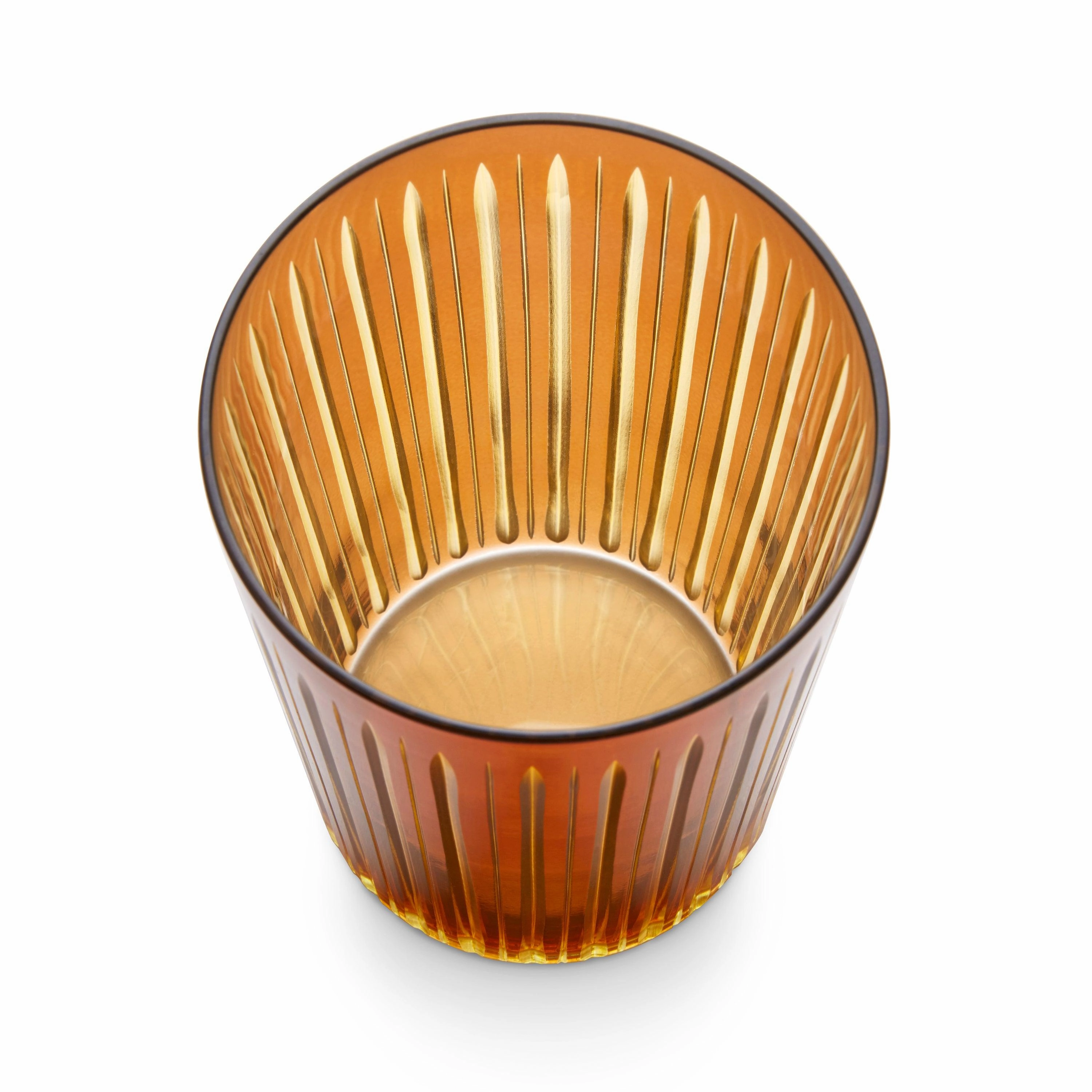 Prism Highball Glasses - Amber (Set of 4)