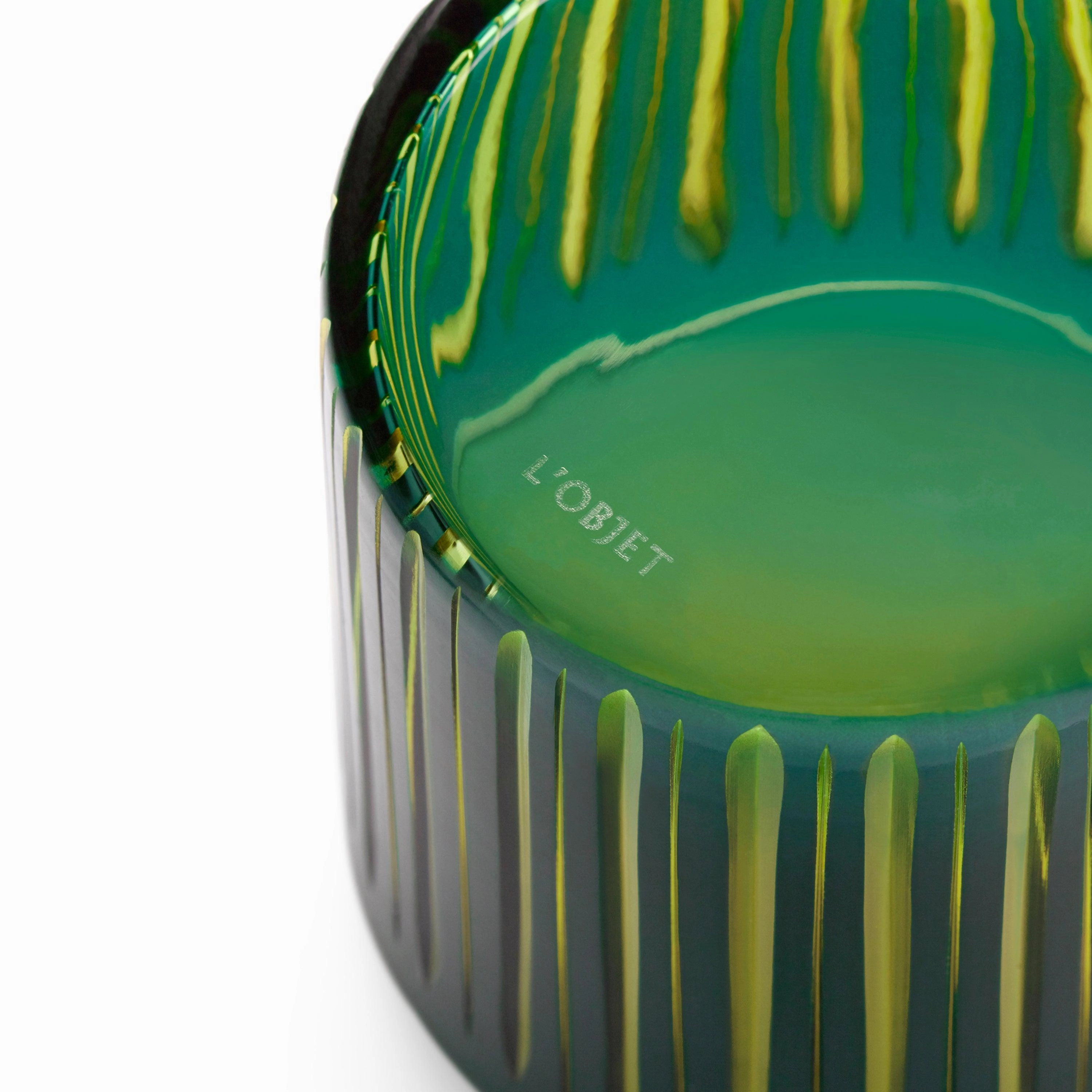 Prism Highball Glasses - Green (Set of 4)