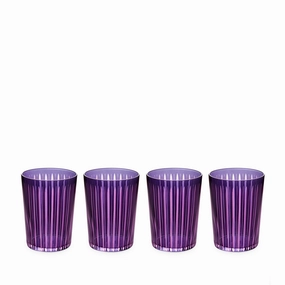 Prism Highball Glasses- Purple (Set of 4)glass cups ,personalized mugs 