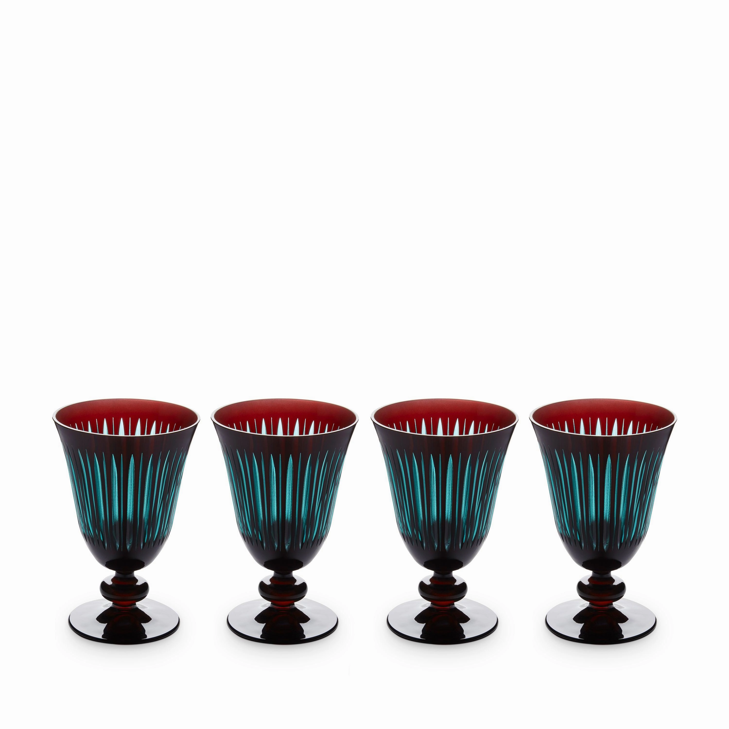 Prism Wine Glasses - Bordeaux (Set of 4)glass cups ,personalized mugs 