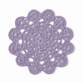 Purple Crochet Coasterwaterproof oil-proof tablecloth