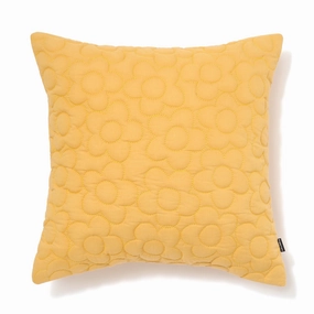 Quilt Flower Cushion Cover 450 X 450 Yellowbedding sets ,throw blankets 