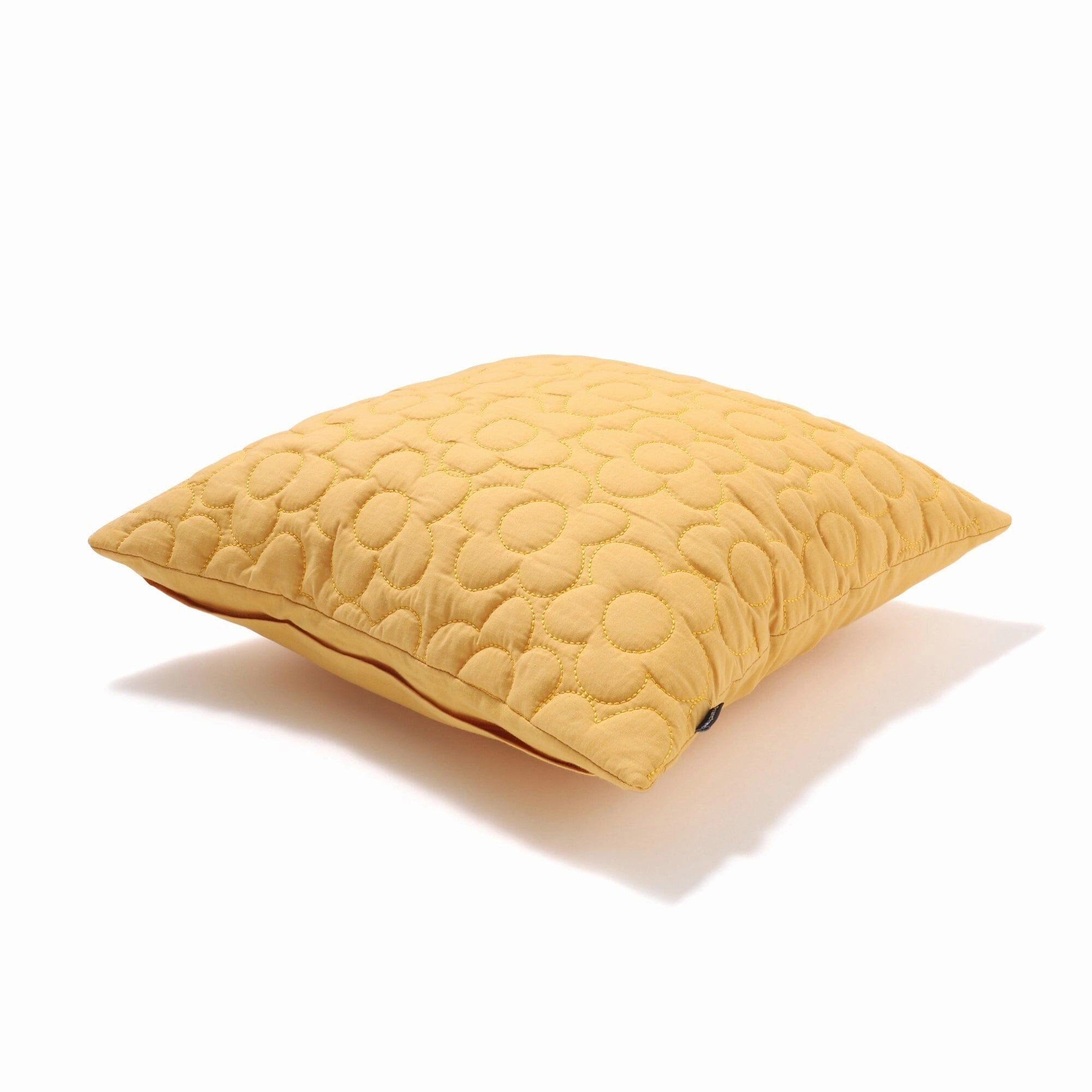 Quilt Flower Cushion Cover 450 X 450 Yellow