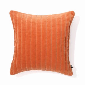 Quilt Stripe Cushion Cover 450 X 450 Orangebedding sets ,throw blankets 