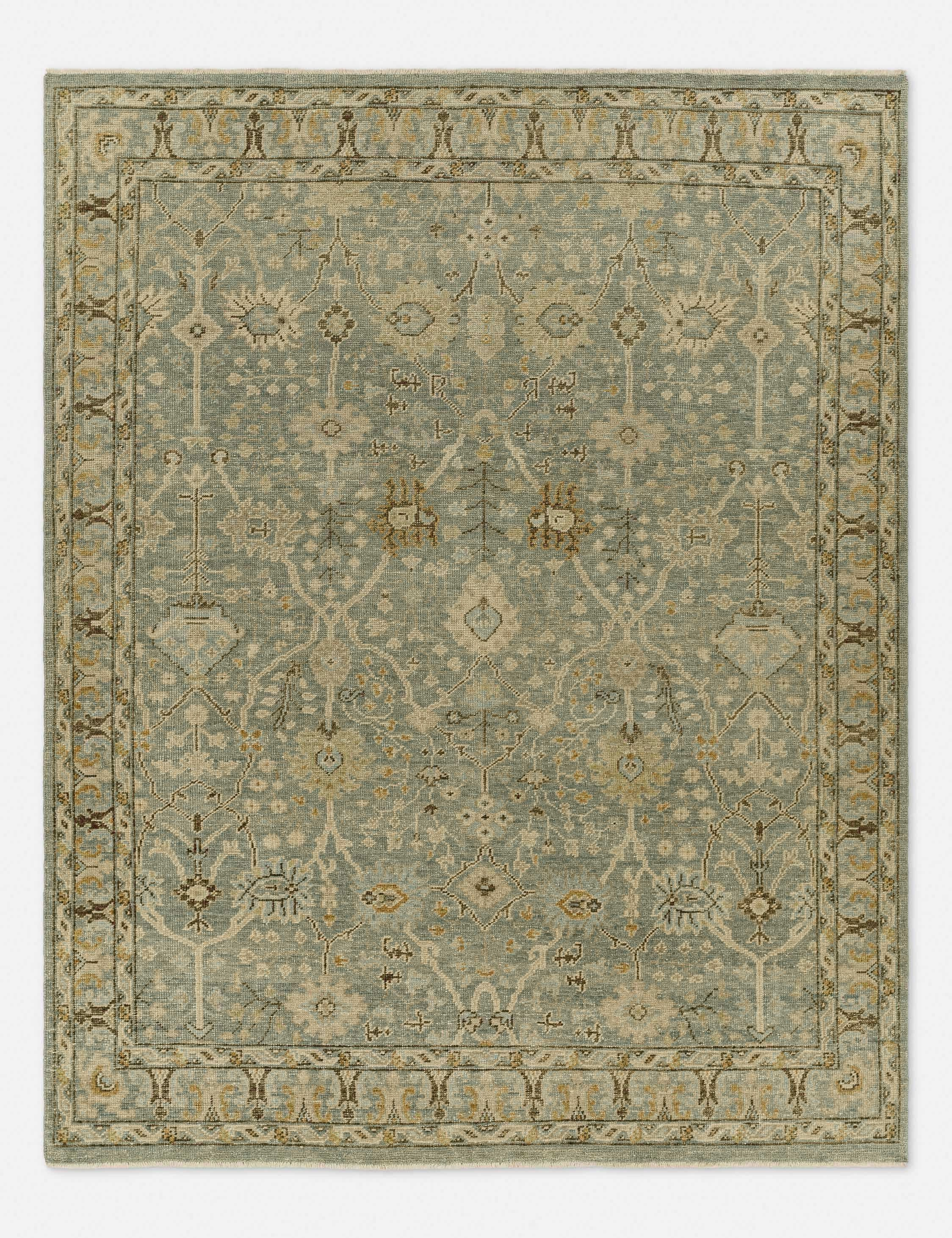 Quintero Hand-Knotted Wool Rugmodern color block patchwork rug
