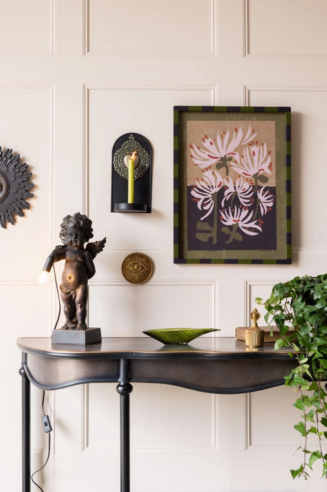Quirky Black Cherub Table Lamp
