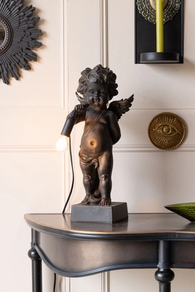 Quirky Black Cherub Table Lampkids table lamp,modern table lamp