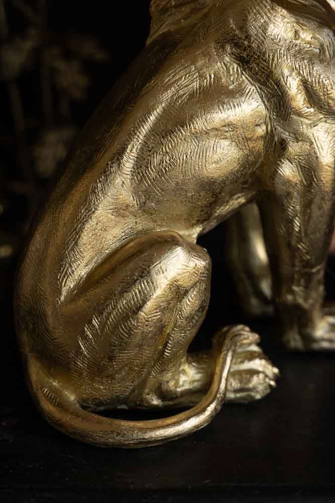 Quirky Gold Lion Lamp