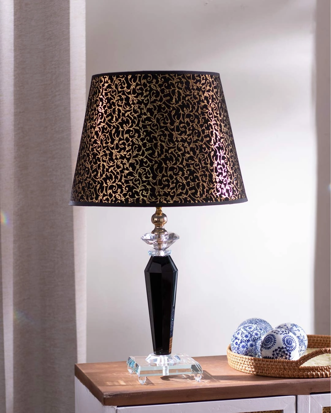 Radiant Elegance: Crystal Glass Table Lampmodern wall lamp,smart wall lamp