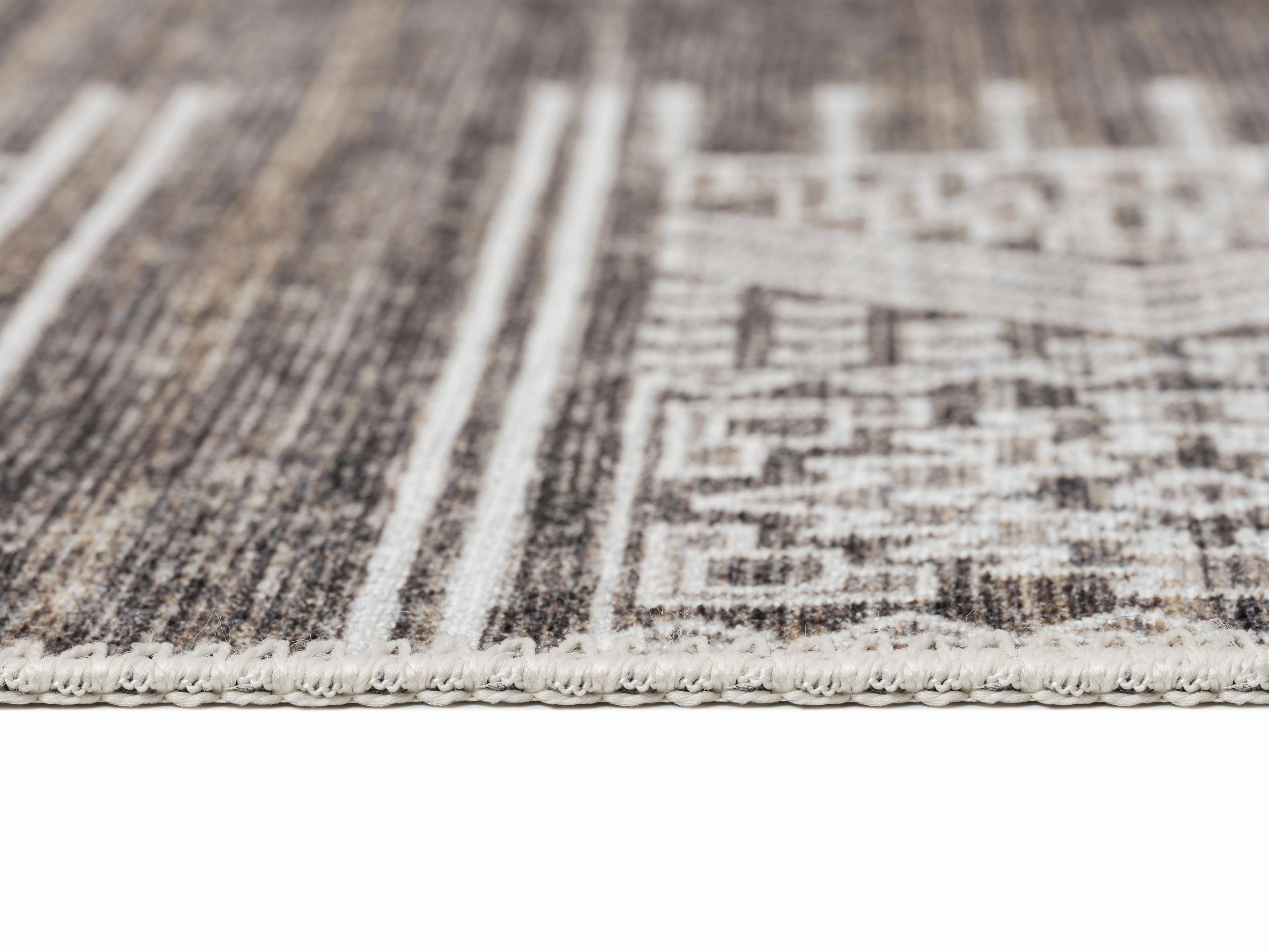 Raia Charcoal and Grey Tribal Distressed Washable Runner Rug *NO RETURNS UNLESS FAULTY