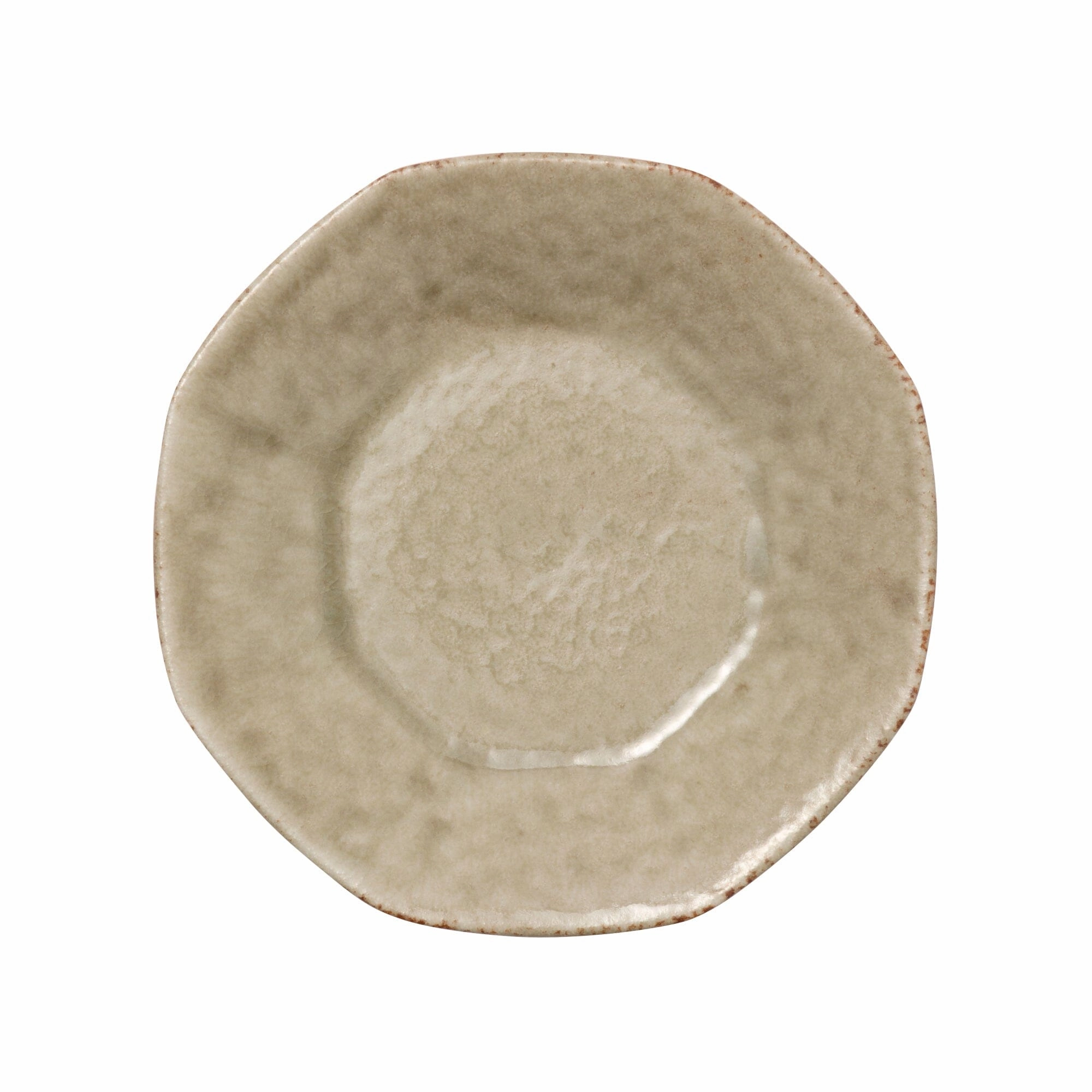 Ramen Octagonal Plate Beigehand-painted ceramic bowl