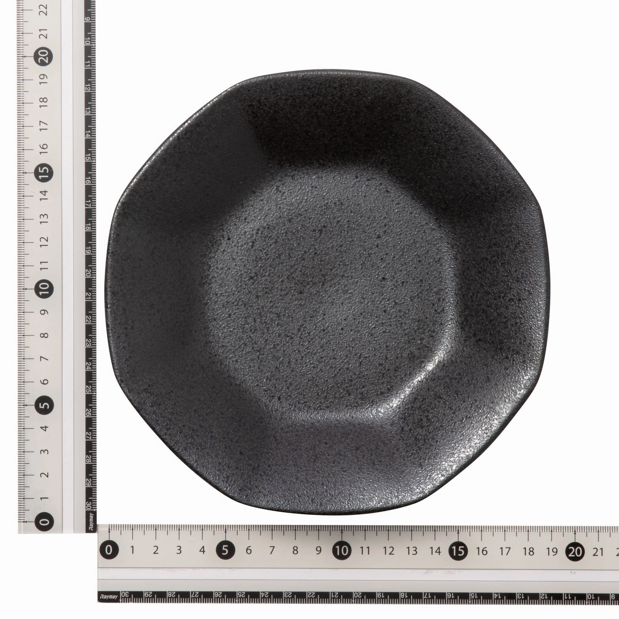 Ramen Octagonal Plate Black