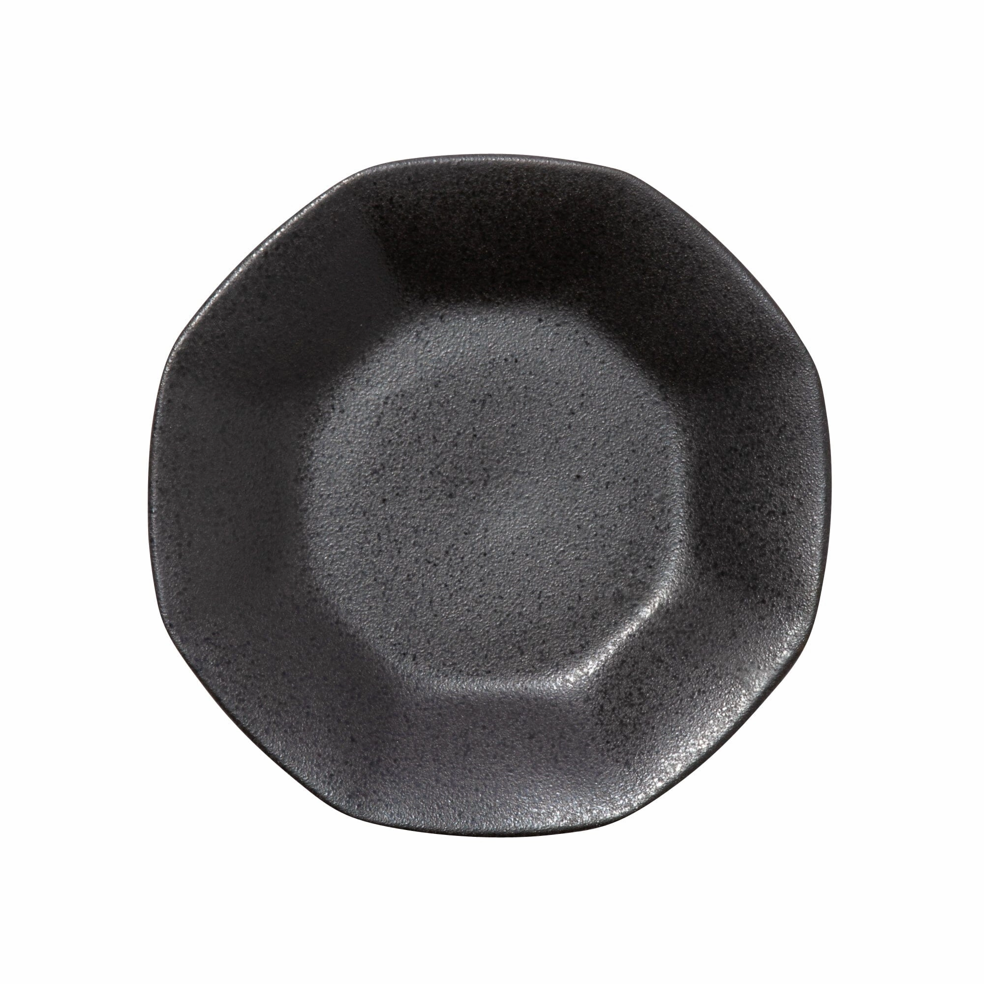 Ramen Octagonal Plate Blackhand-painted ceramic bowl