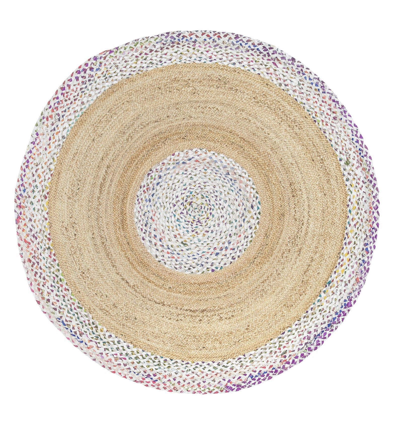 Ramona Multi-Colour Round Rug *NO RETURNS UNLESS FAULTYmodern color block patchwork rug