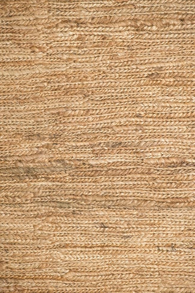Raven Natural Tan Braided Jute Runner Rug