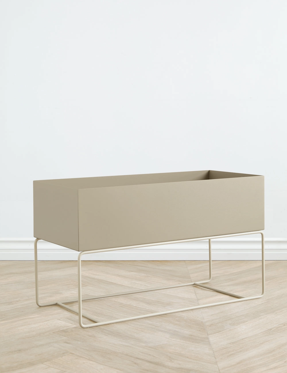 Ravine Planter Pot, Taupe - Large by Ferm Living -  -outdoor wrought iron plant stand