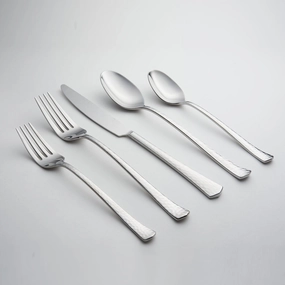 Reagan Mirror Hammered 20 Piece Flatware Seteco-friendly bamboo fiber tableware set 