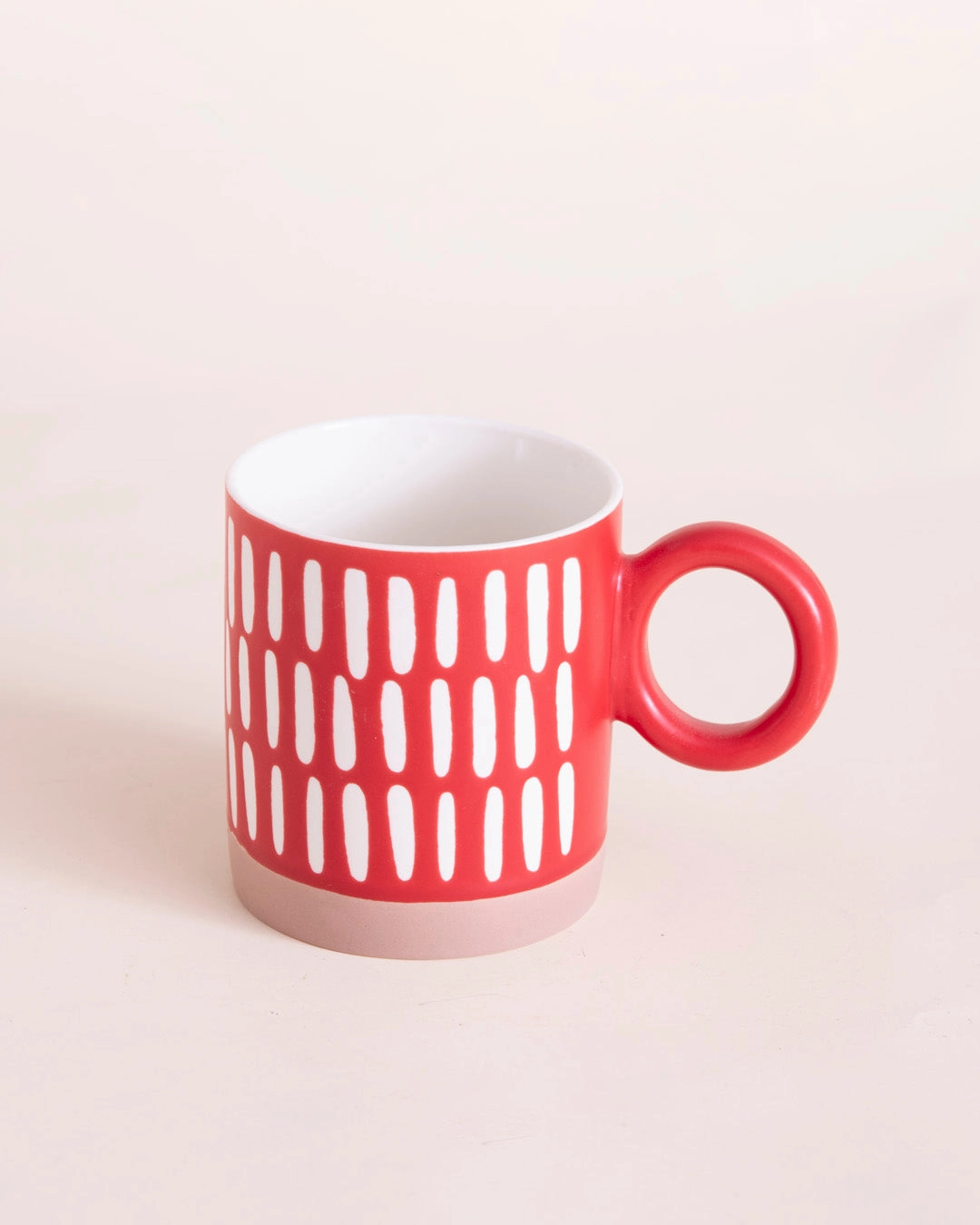 Red & White Sunrise Charm Mug
