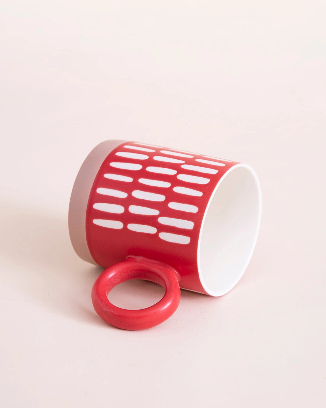 Red & White Sunrise Charm Mug
