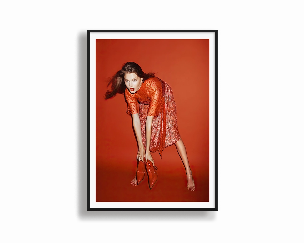 Red shoes - High Flash Photographynordic style wall decor