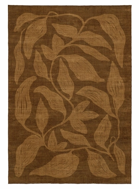 Rhea Brown Botanical Washable Rugmodern color block patchwork rug