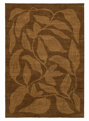 Rhea Brown Botanical Washable Rugmodern color block patchwork rug