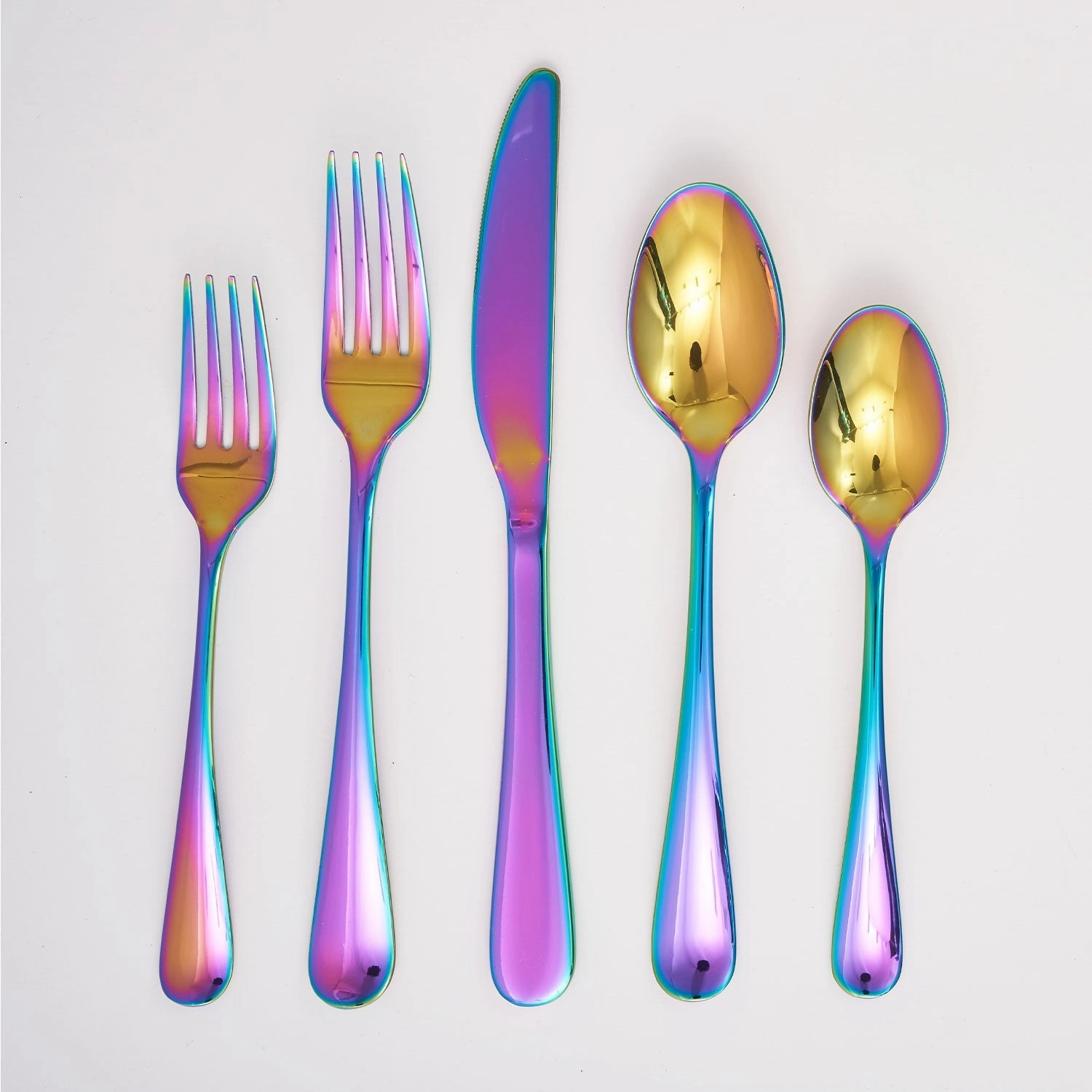 Rhiannon Rainbow Mirror 20 Piece Flatware Set