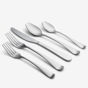 Rhiannon Satin 45 Piece Flatware Seteco-friendly bamboo fiber tableware set 
