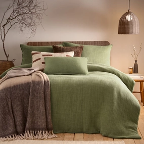 Ribble Acid Washed Duvet Cover Set Khakibedding sets ,throw blankets 