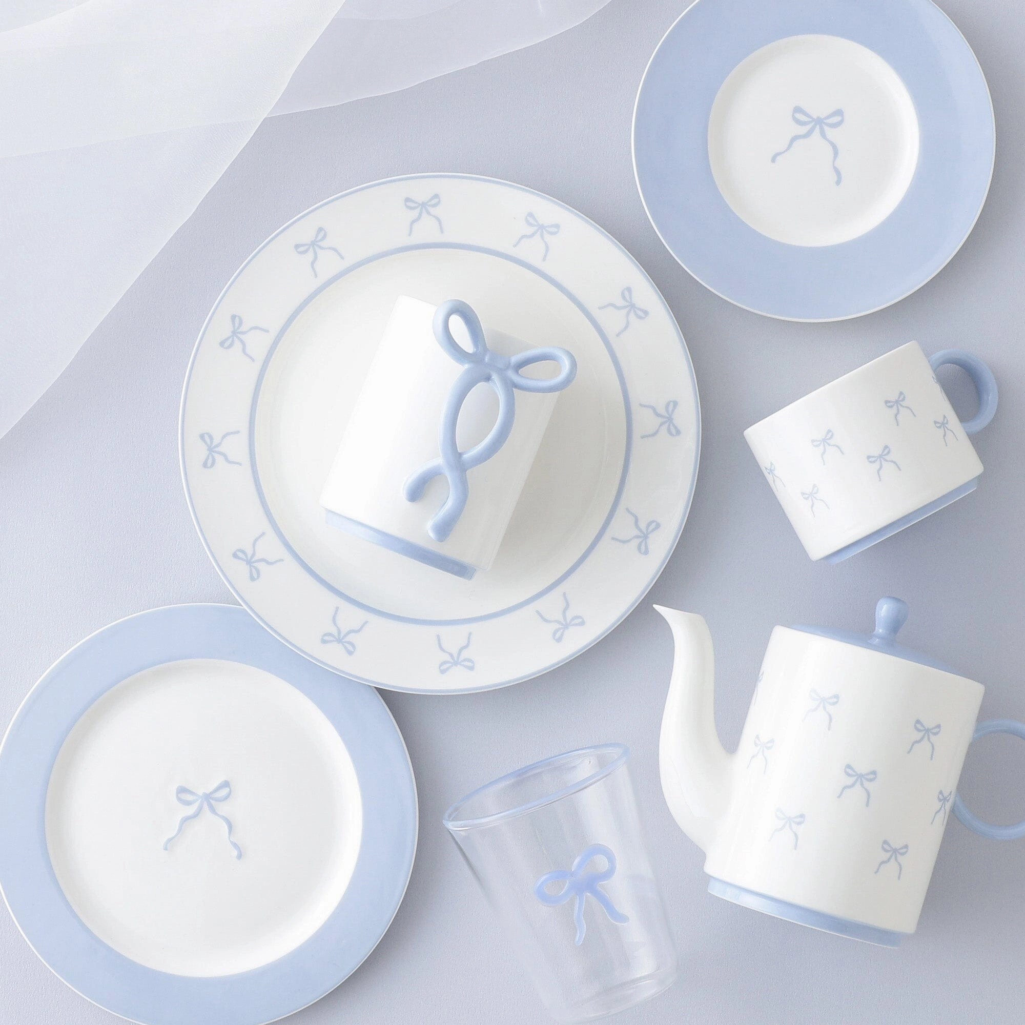 Ribbon Mug Blue