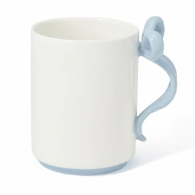 Ribbon Mug Blueglass cups ,personalized mugs 