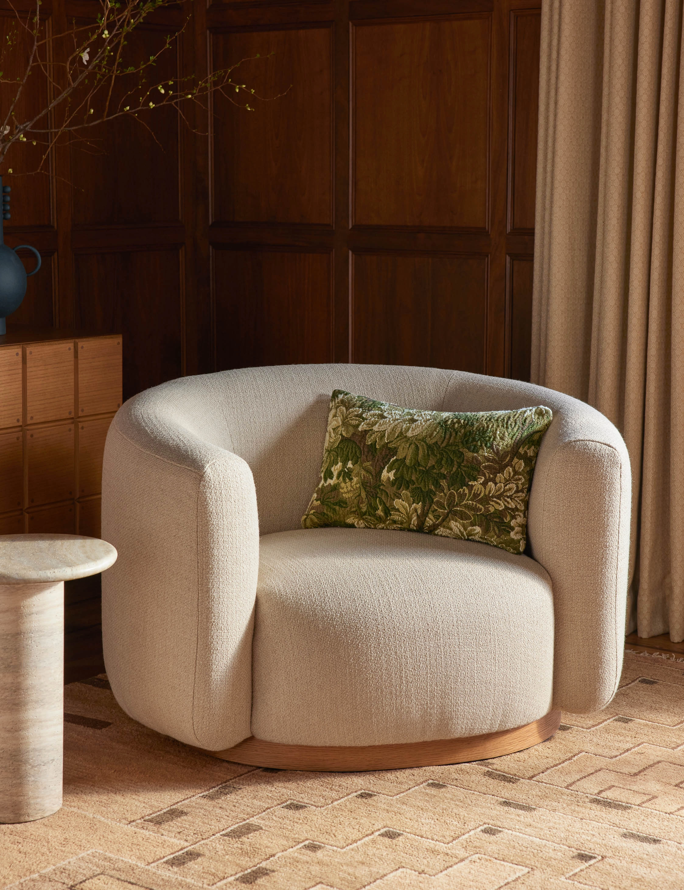 Ridge Edge Pillow by Scalamandre