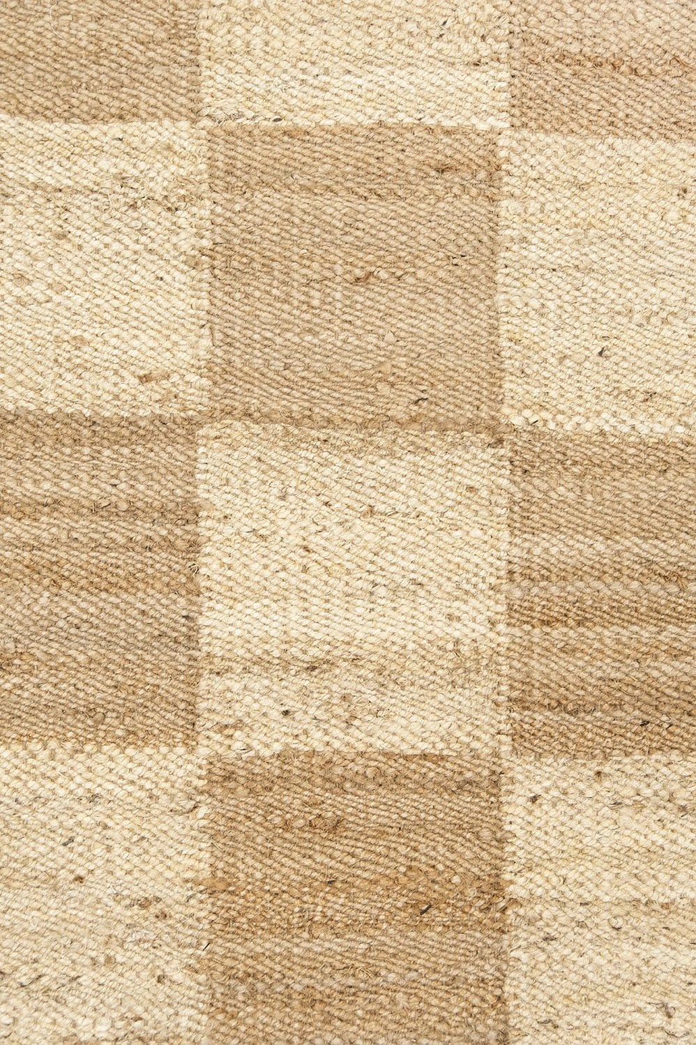 Riley Natural and Bleached Checkered Jute Runner Rug *NO RETURNS UNLESS FAULTY