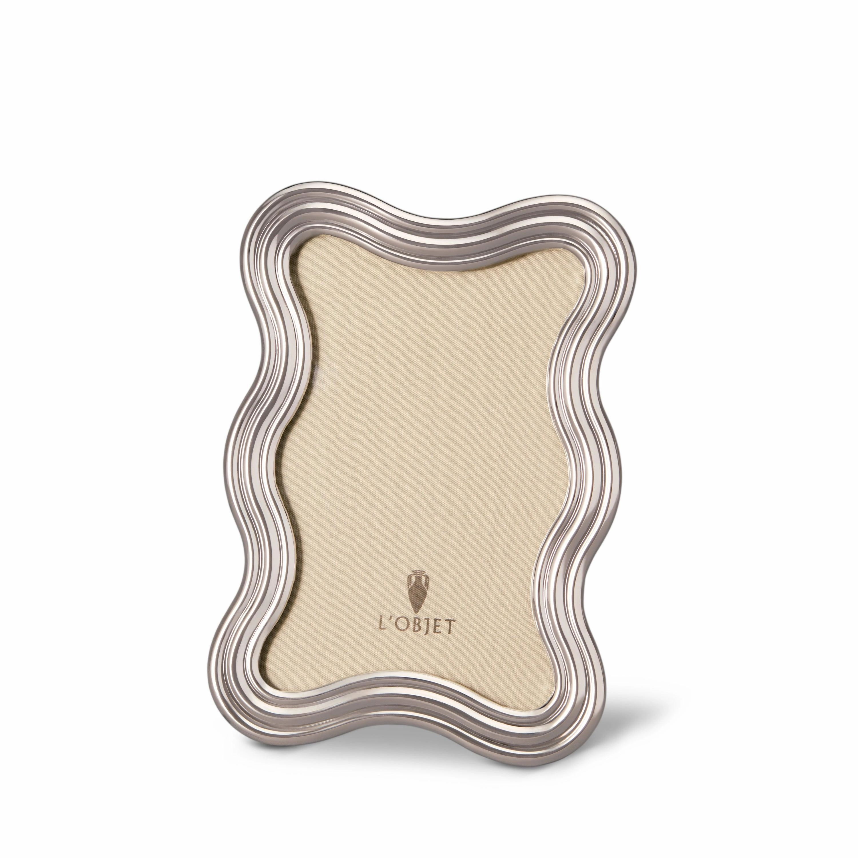 Ripple Frame - Platinum - 4x6decorative photo frame ,personalized photo frame 