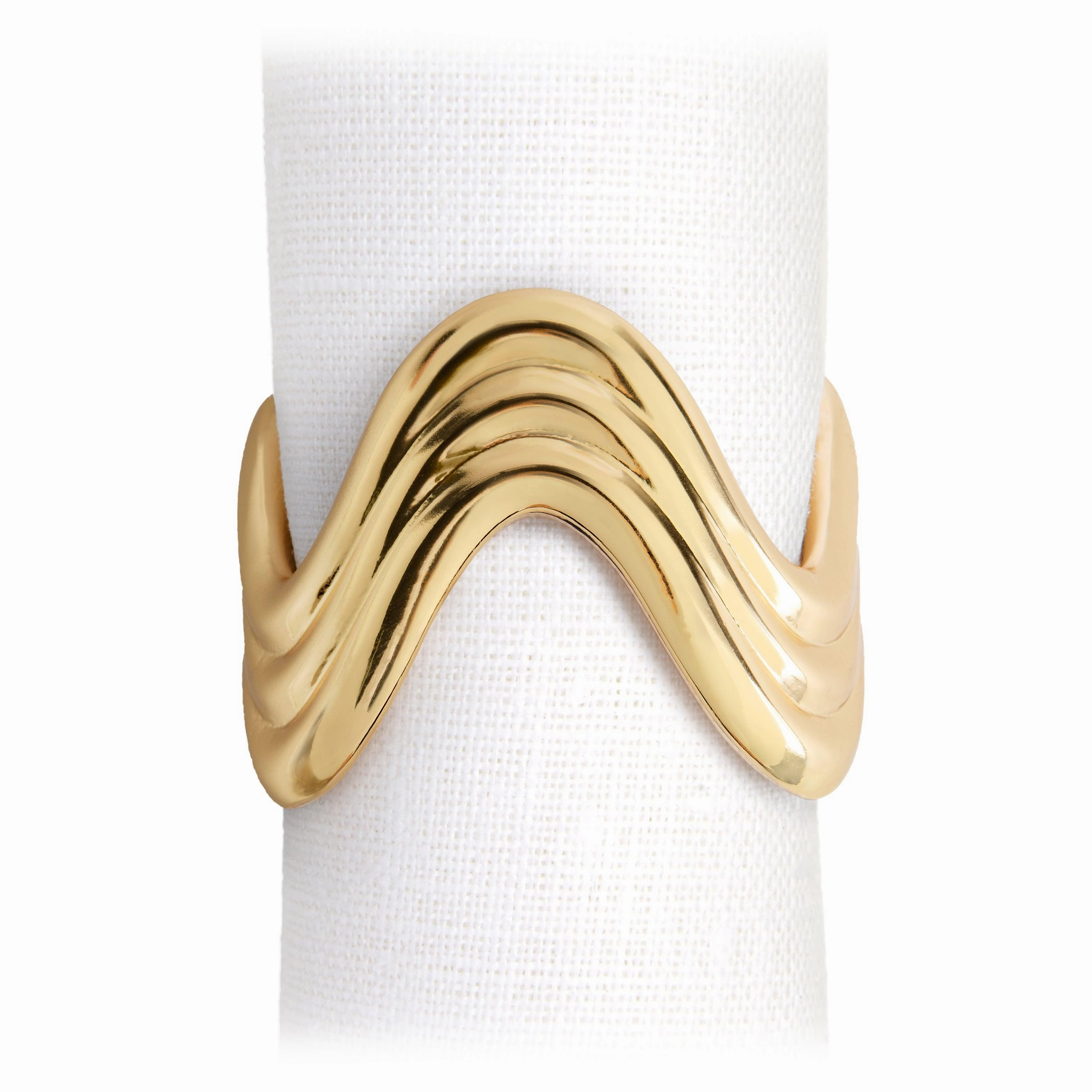 Ripple Napkin Rings  (Set of 4) - Goldnordic style desktop ornaments