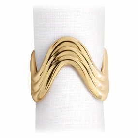 Ripple Napkin Rings  (Set of 4) - Goldnordic style desktop ornaments